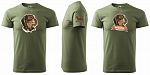 Pánské myslivecké tričko 129 PXT CREATIVE se psem khaki vel. S - Obrázek (9)